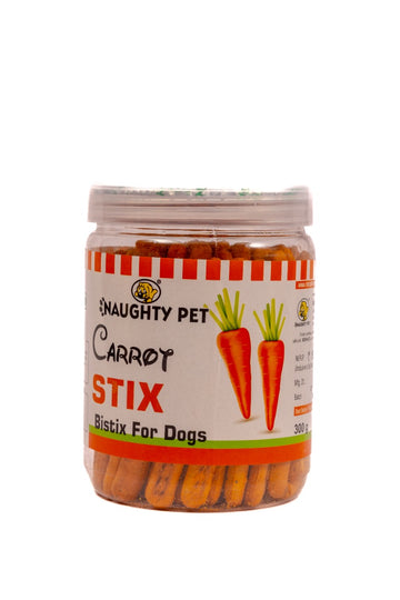 Naughty Pet Wheat Free Carrot Stix Bistix - (Jar)